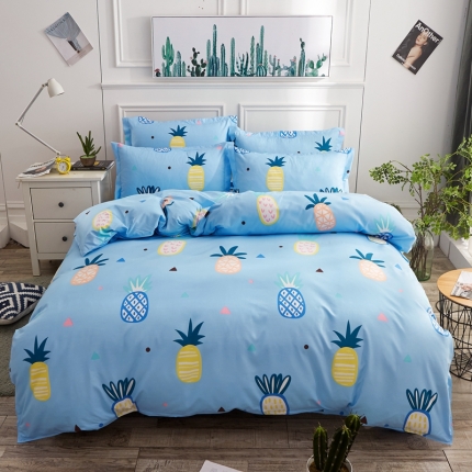 91家纺网 家纺一手货源 找家纺 （总）艾裙海 2019春夏新款斜纹磨毛单品被套