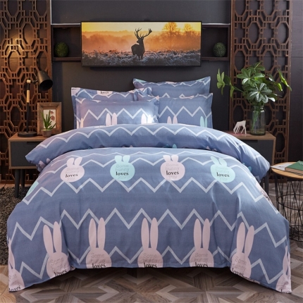 91家纺网 家纺一手货源 找家纺 （总）艾裙海 2019春夏新款斜纹磨毛单品被套