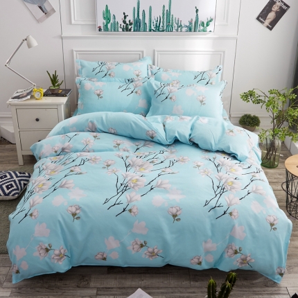 91家纺网 家纺一手货源 找家纺 （总）艾裙海 2019春夏新款斜纹磨毛单品被套