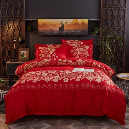 91家纺网 家纺一手货源 找家纺 （总）艾裙海 2019春夏新款斜纹磨毛单品被套