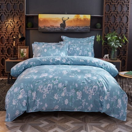 91家纺网 家纺一手货源 找家纺 （总）艾裙海 2019春夏新款斜纹磨毛单品被套