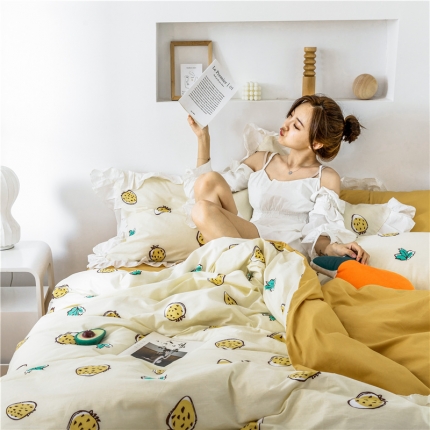 91家纺网 家纺一手货源 找家纺 （总）静家居 2019韩式公主风四件套床单款