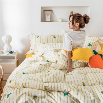 91家纺网 家纺一手货源 找家纺 （总）静家居 2019韩式公主风四件套床单款