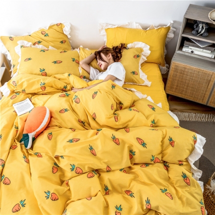 91家纺网 家纺一手货源 找家纺 （总）静家居 2019韩式公主风四件套床单款