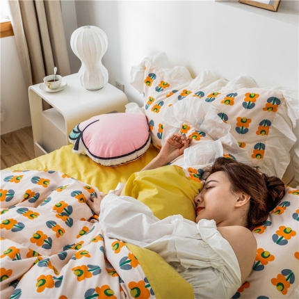 91家纺网 家纺一手货源 找家纺 （总）静家居 2019韩式公主风四件套床单款