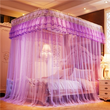 91家纺网 家纺一手货源 找家纺 （总）薇梦 2017新款蚊帐甜蜜暗恋-导轨系列