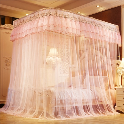 91家纺网 家纺一手货源 找家纺 （总）薇梦 2017新款蚊帐甜蜜暗恋-导轨系列