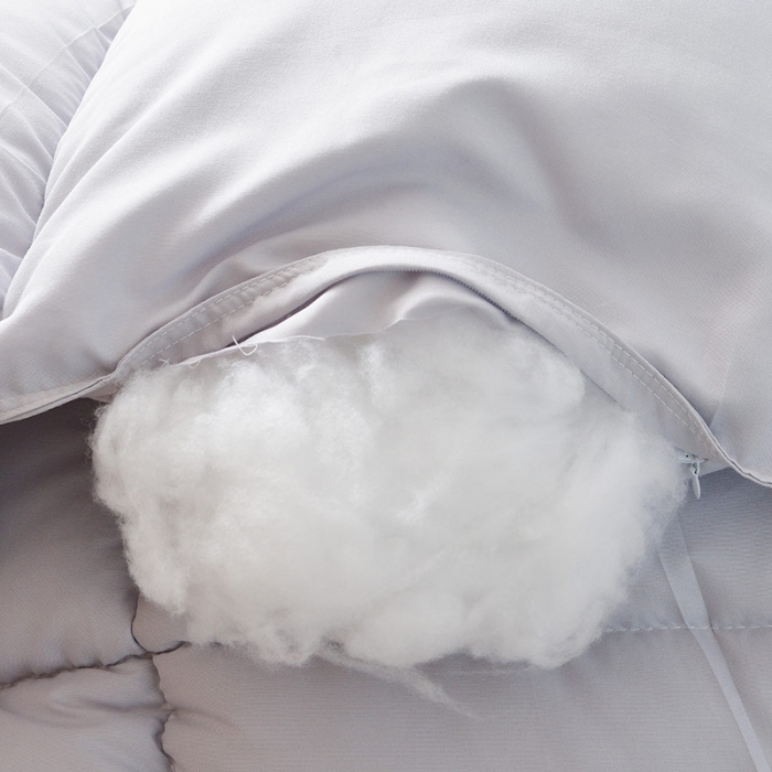 91家纺网 家纺一手货源 找家纺 德芙纯色羽丝被酒店被子被芯冬被春秋被全尺寸多规格 灰色