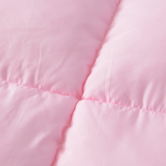 91家纺网 家纺一手货源 找家纺 德芙纯色羽丝被酒店被子被芯冬被春秋被全尺寸多规格粉色