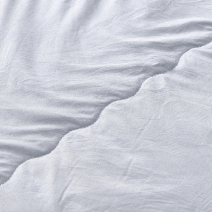 91家纺网 家纺一手货源 找家纺 德芙家纺 2019新款纯色水洗夏被 兰灰