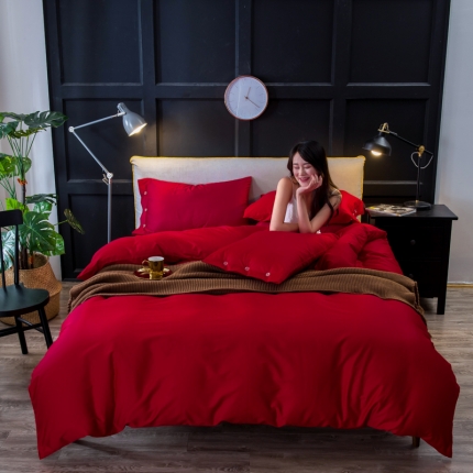 91家纺网 家纺一手货源 找家纺 （总）馨蕊家居 60长绒棉纯色款深色系