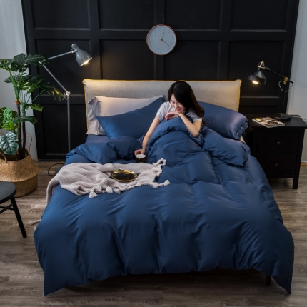 91家纺网 家纺一手货源 找家纺 （总）馨蕊家居 60长绒棉纯色款深色系