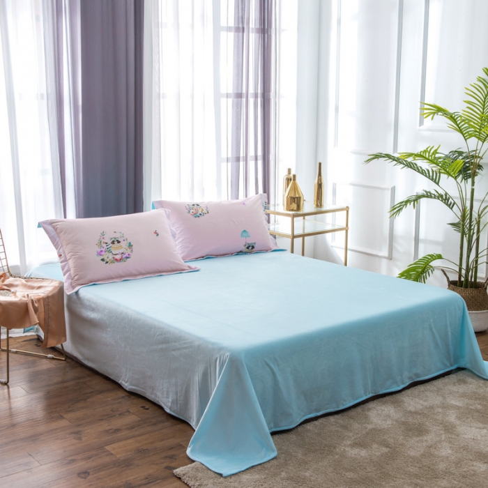 91家纺网 家纺一手货源 找家纺 馨蕊家居 2018秋冬新品印花棉加绒四件套 宠物乐园