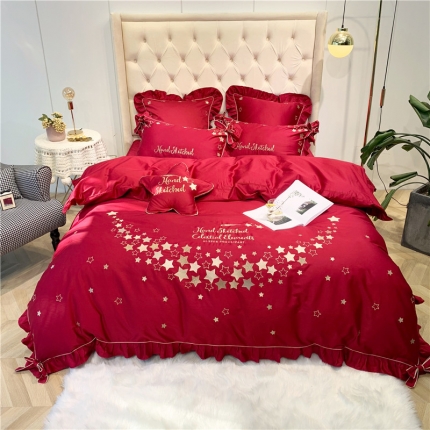 （总）馨蕊 2021年新款60s长绒棉绣花 