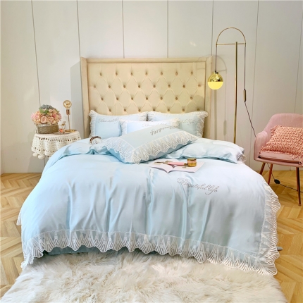 91家纺网 家纺一手货源 找家纺 （总）馨蕊家居 2021新款天丝绣花系列四件套