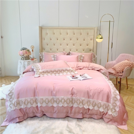 91家纺网 家纺一手货源 找家纺 （总）馨蕊家居 2021新款天丝绣花系列四件套