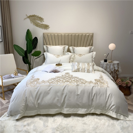 （总）馨蕊家居 2021秋冬长绒棉绣花四件套