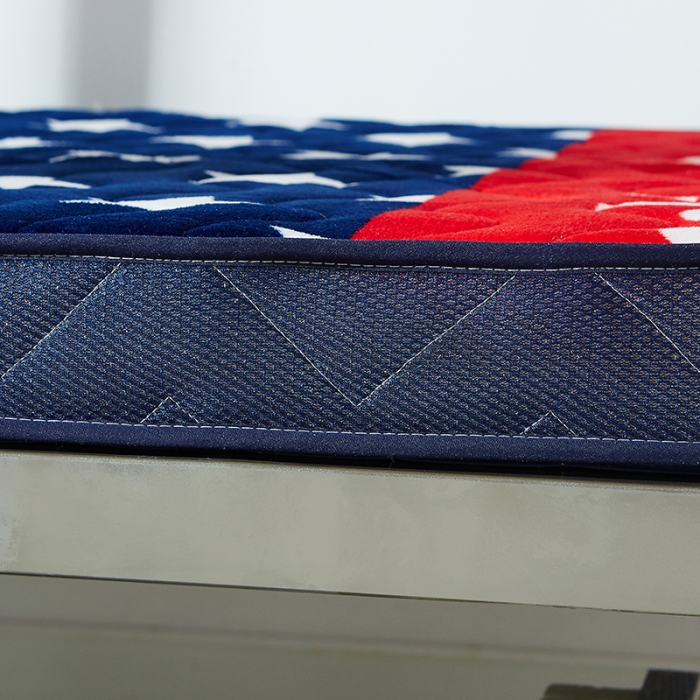 91家纺网 家纺一手货源 找家纺 欣罗兰 2022新款法莱绒床垫6cm 格林星空