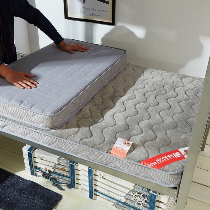 91家纺网 家纺一手货源 找家纺 欣罗兰 2022新款法莱绒床垫6cm 法莱绒灰色