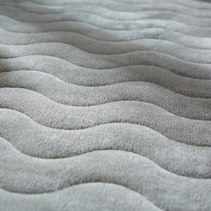 91家纺网 家纺一手货源 找家纺 欣罗兰 2022新款法莱绒床垫6cm 法莱绒灰色