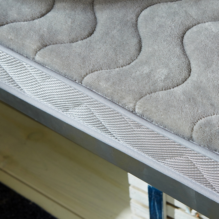 91家纺网 家纺一手货源 找家纺 欣罗兰 2022新款法莱绒床垫6cm 法莱绒灰色