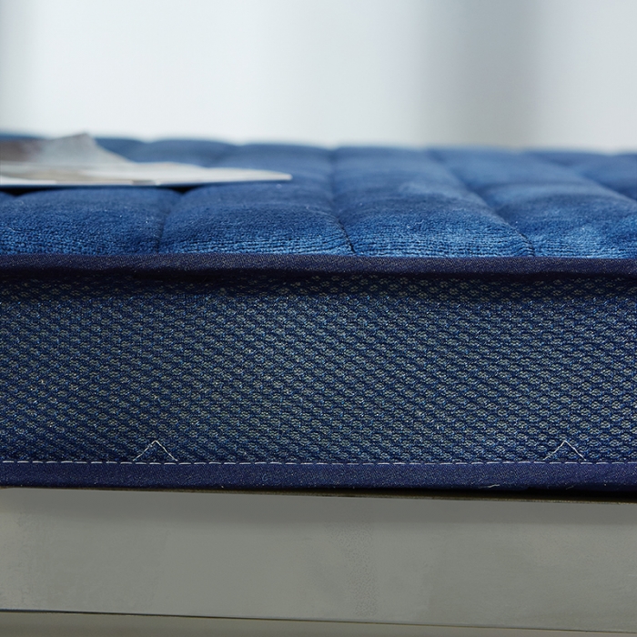 91家纺网 家纺一手货源 找家纺 欣罗兰 2022新款法莱绒床垫6cm 法莱绒蓝色