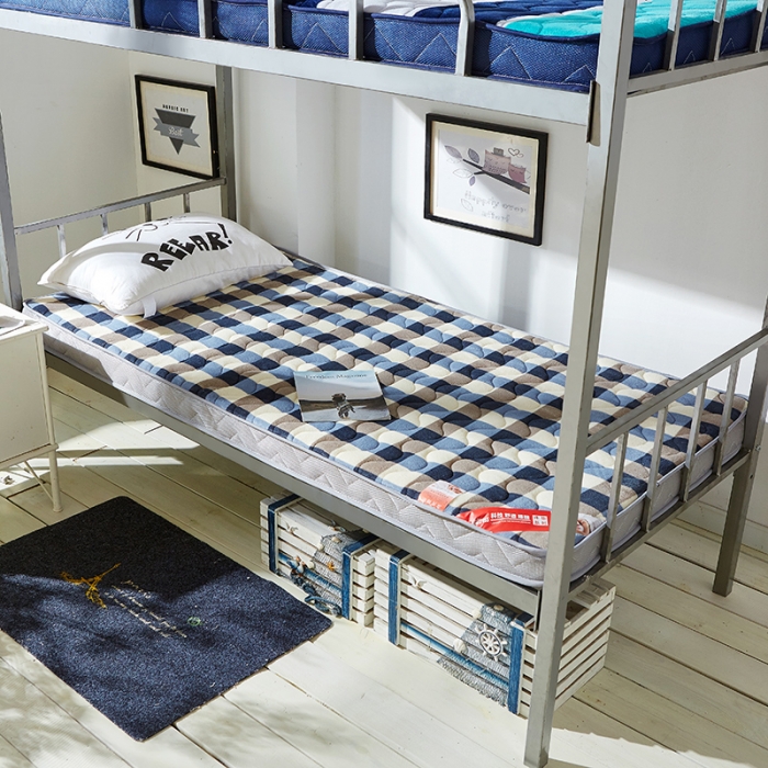 91家纺网 家纺一手货源 找家纺 欣罗兰 2022新款法莱绒床垫6cm 小方格