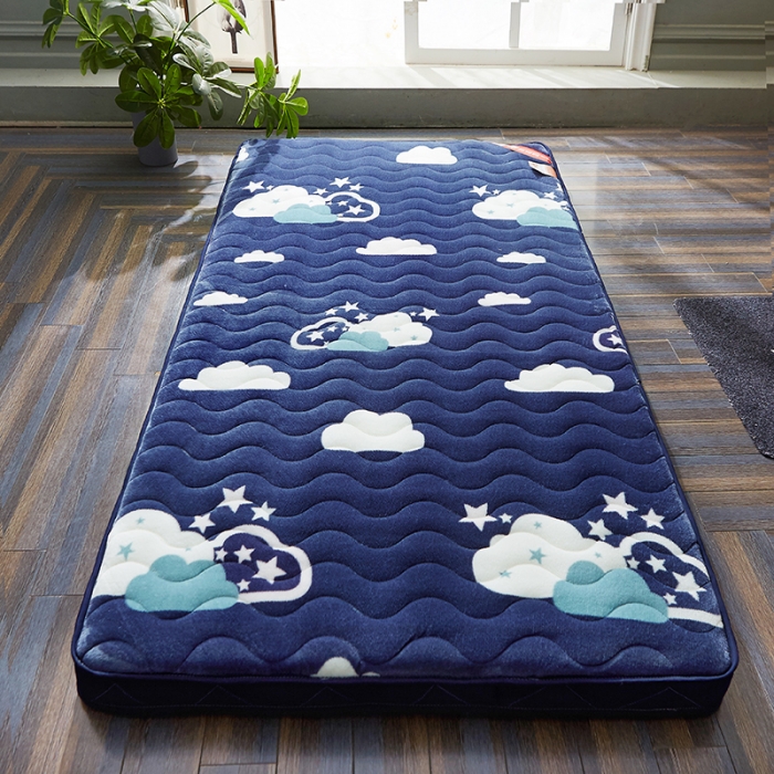 91家纺网 家纺一手货源 找家纺 欣罗兰 2022新款法莱绒床垫6cm 云朵