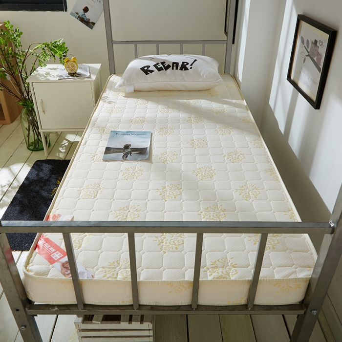 91家纺网 家纺一手货源 找家纺 欣罗兰 2022新款立体针织记忆棉床垫 白色