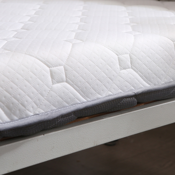 91家纺网 家纺一手货源 找家纺 欣罗兰 2022新款单边学生针织床垫 珍珠白