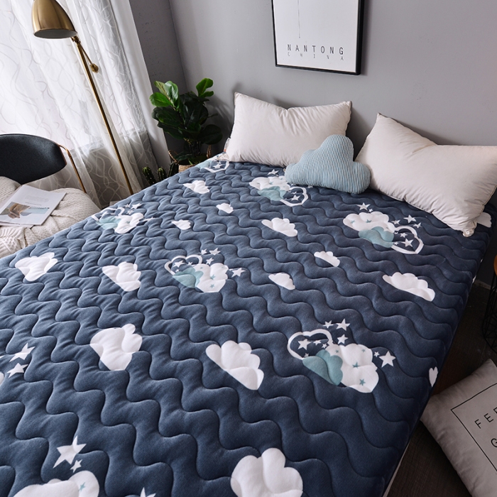 91家纺网 家纺一手货源 找家纺 （总）欣罗兰 2022新款单边大床法莱绒床垫