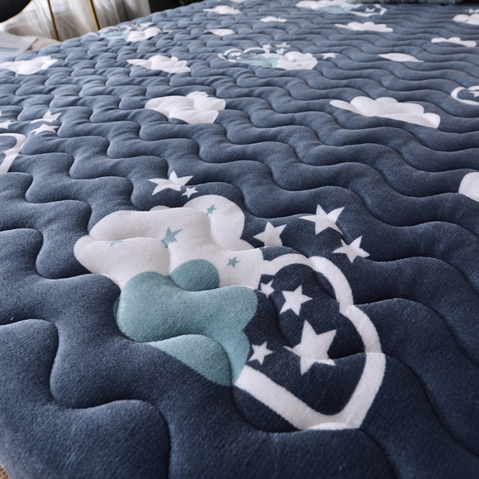 91家纺网 家纺一手货源 找家纺 （总）欣罗兰 2022新款单边大床法莱绒床垫