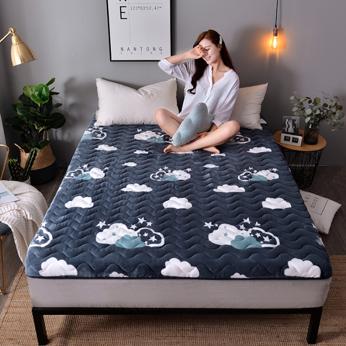 91家纺网 家纺一手货源 找家纺 （总）欣罗兰 2022新款单边大床法莱绒床垫