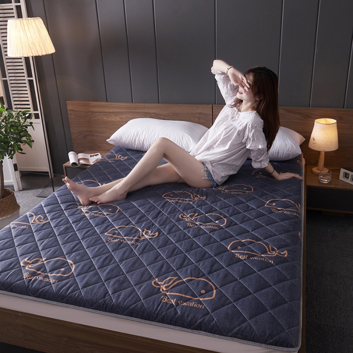 91家纺网 家纺一手货源 找家纺 欣罗兰垫业 2022新款单边磨毛大床垫 小蓝鲸（厚度6cm）