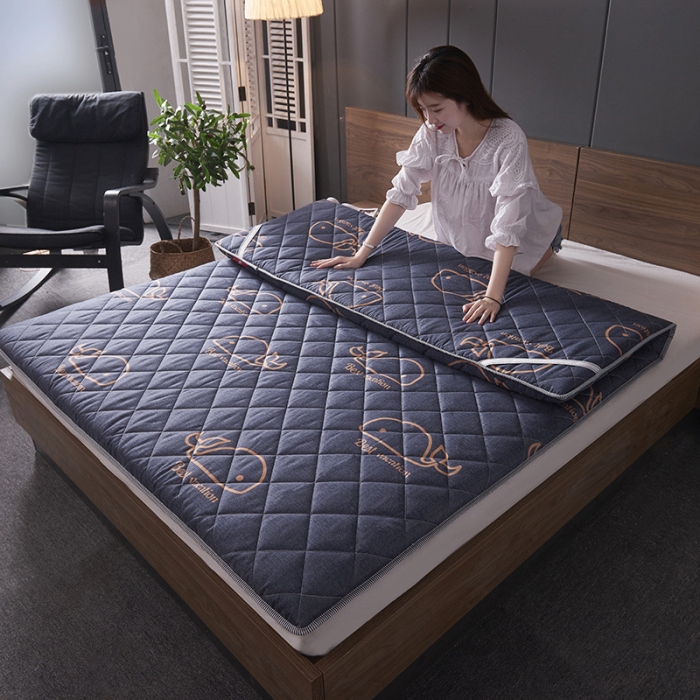 91家纺网 家纺一手货源 找家纺 欣罗兰垫业 2022新款单边磨毛大床垫 小蓝鲸（厚度6cm）