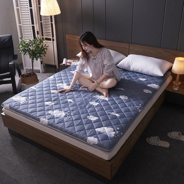 91家纺网 家纺一手货源 找家纺 欣罗兰垫业 2022新款单边磨毛大床垫 云朵（厚度6cm）