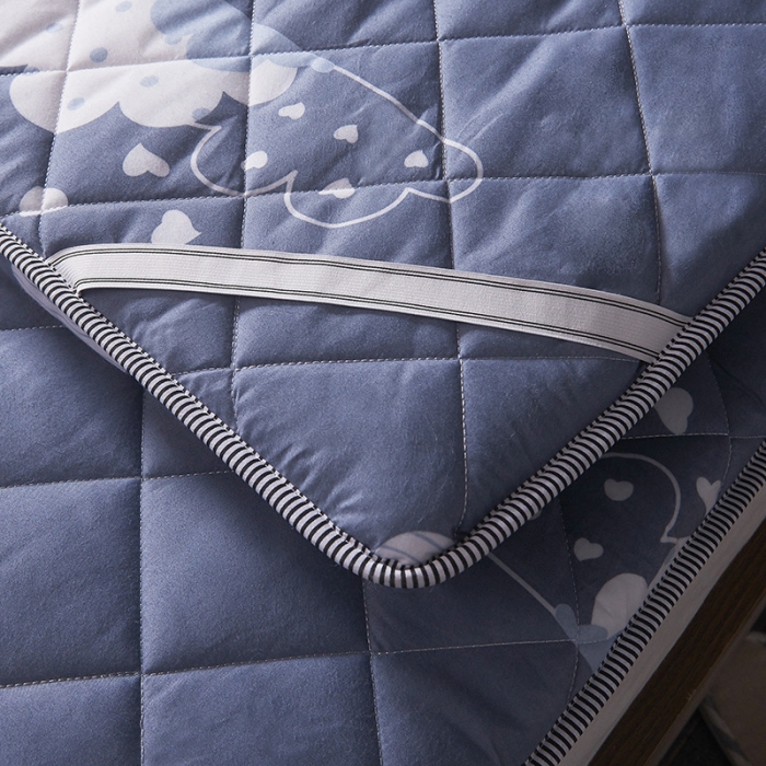 91家纺网 家纺一手货源 找家纺 欣罗兰垫业 2022新款单边磨毛大床垫 云朵（厚度6cm）