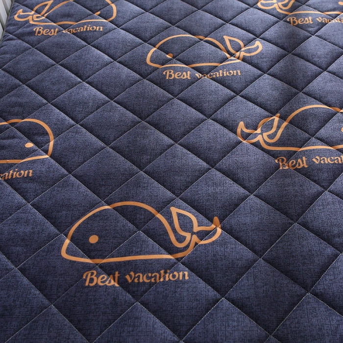 91家纺网 家纺一手货源 找家纺 欣罗兰垫业 2022新款单边磨毛小床垫 小蓝鲸（厚度6cm）