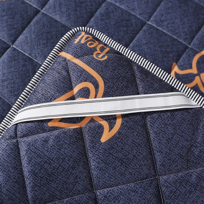 91家纺网 家纺一手货源 找家纺 欣罗兰垫业 2022新款单边磨毛小床垫 小蓝鲸（厚度6cm）