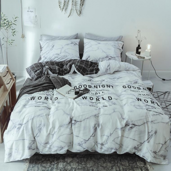 91家纺网 家纺一手货源 找家纺 （总）一米阳光 2019新款绅士简约风套件