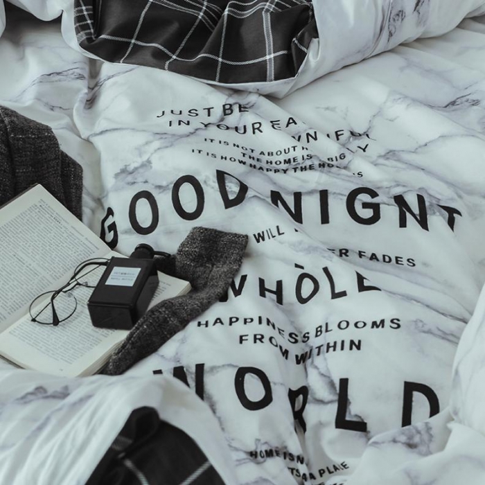 91家纺网 家纺一手货源 找家纺 （总）一米阳光 2019新款绅士简约风套件