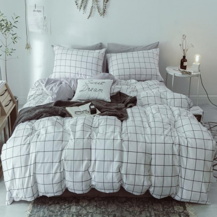 91家纺网 家纺一手货源 找家纺 （总）一米阳光 2019新款绅士简约风套件