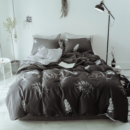 91家纺网 家纺一手货源 找家纺 （总）一米阳光 2019新款绅士简约风套件