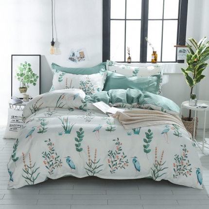 91家纺网 家纺一手货源 找家纺 一米阳光 2019新款13070新款套件 春色嫣然