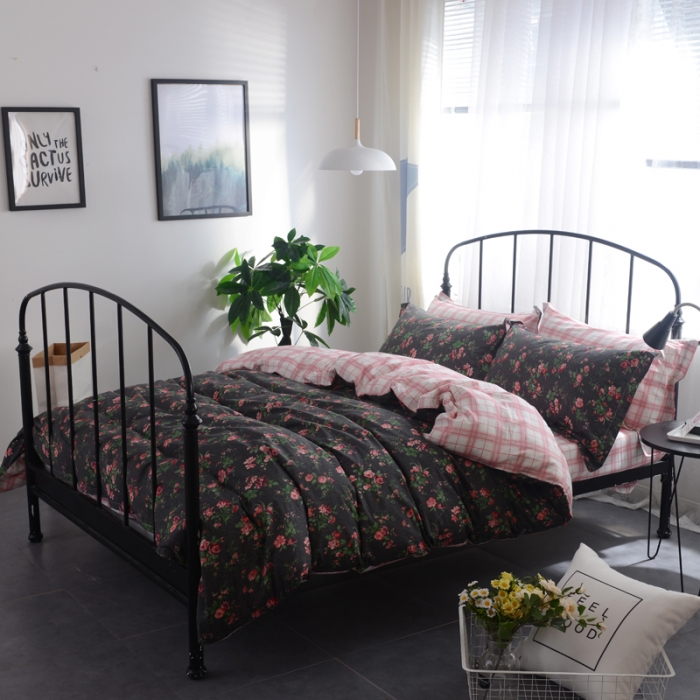 91家纺网 家纺一手货源 找家纺 一米阳光 2019新款13070新款套件 暗香