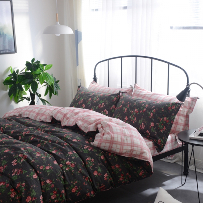 91家纺网 家纺一手货源 找家纺 一米阳光 2019新款13070新款套件 暗香