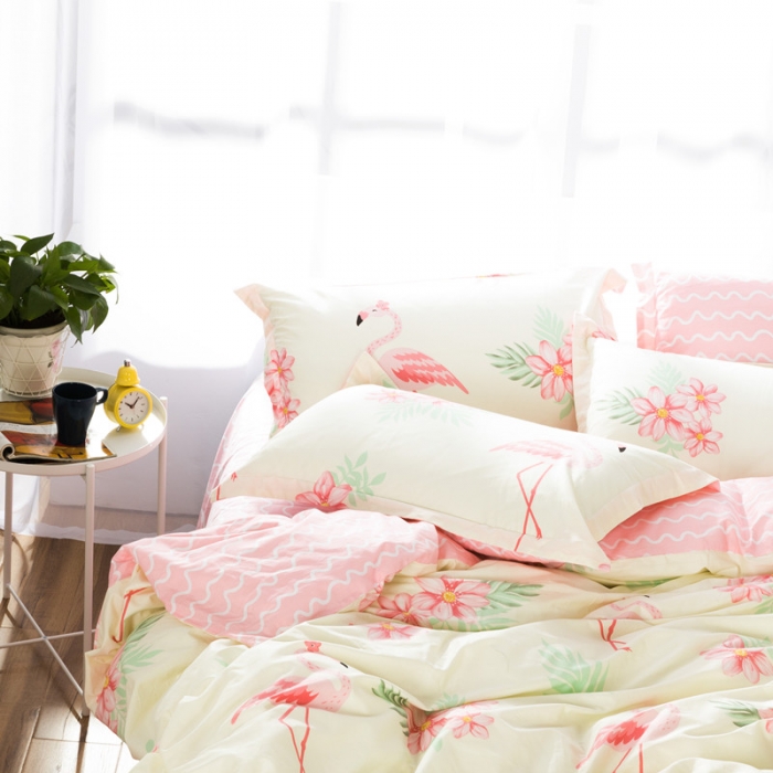 91家纺网 家纺一手货源 找家纺 一米阳光 2019新款13070新款套件傲娇小公主米色波浪款