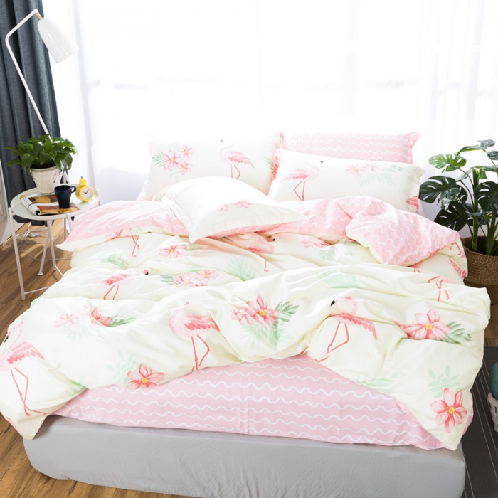 91家纺网 家纺一手货源 找家纺 一米阳光 2019新款13070新款套件傲娇小公主米色波浪款