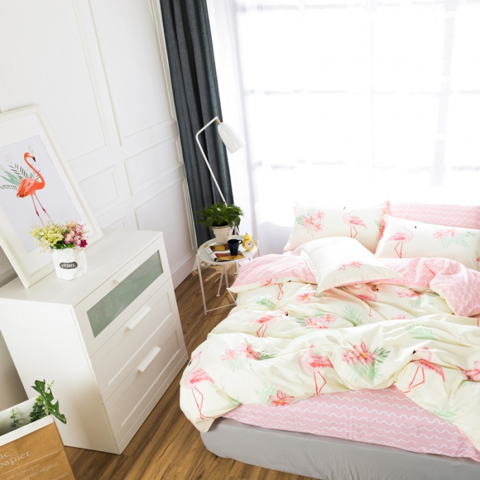 91家纺网 家纺一手货源 找家纺 一米阳光 2019新款13070新款套件傲娇小公主米色波浪款