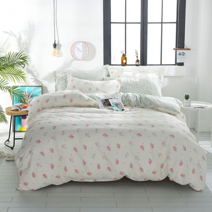 91家纺网 家纺一手货源 找家纺 一米阳光 2019新款13070新款套件 草莓